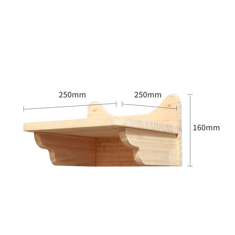 Katzen-Kletterwand aus Massivholz – modulares Wandregal-System