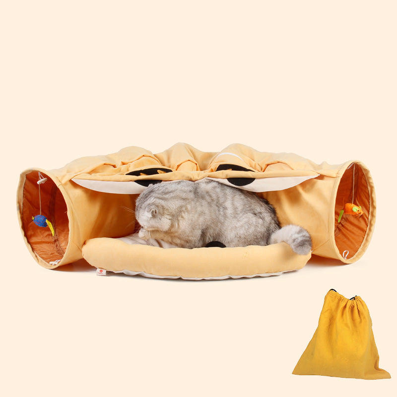 Katzentunnel & Katzenbett – ganzjährig nutzbar