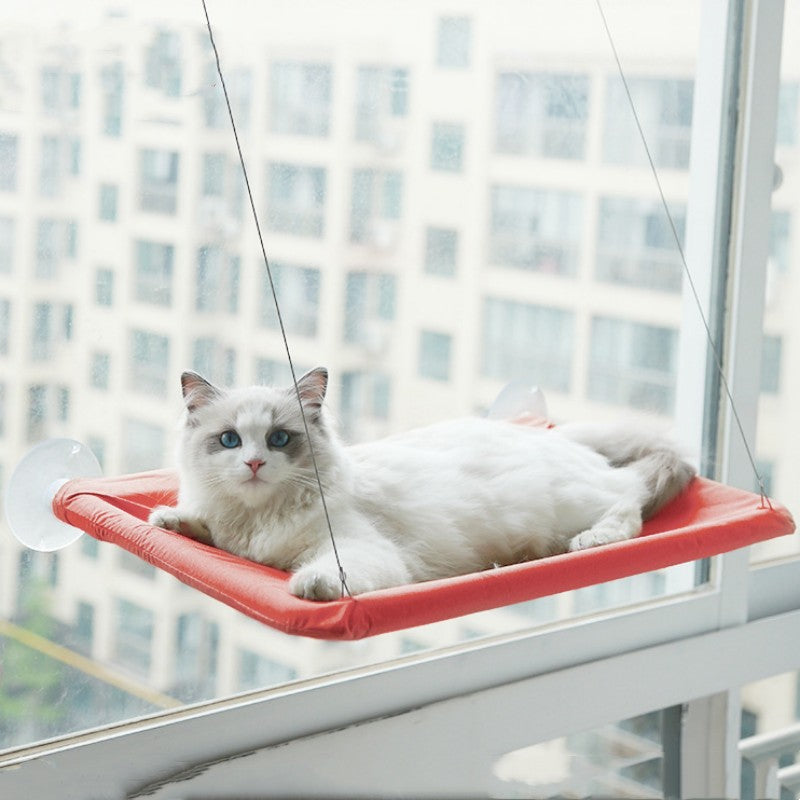 Katzen-Hängematte mit Saugnapf – Fensterhängematte
